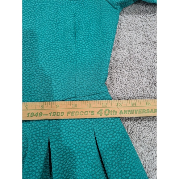 H&M Green Fit and Flare Dress with Pockets Short Sleeve Size 4 - Picture 6 of 9